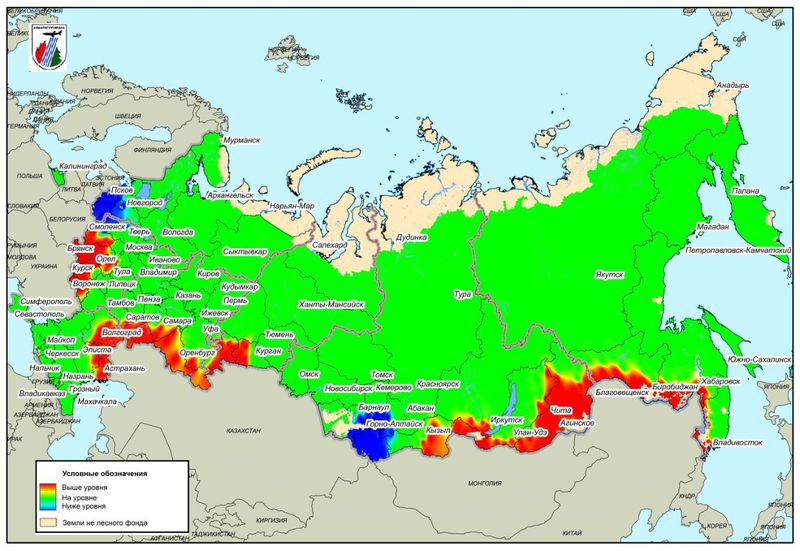 Предварительный прогноз пожарной опасности в лесах Российской Федерации (период апрель - октябрь 2018 г.)